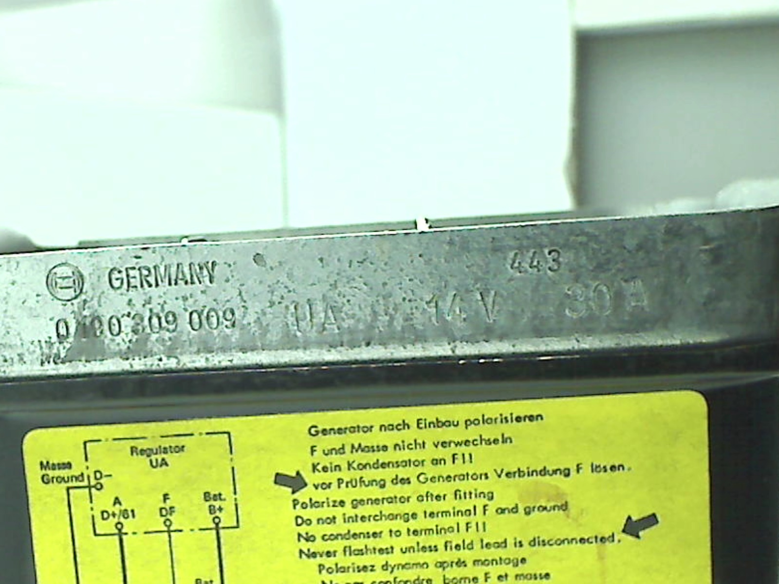 BOSCH 190309309 Electrical system code 7631 compatible with: BOSCH BOSCH - additional view